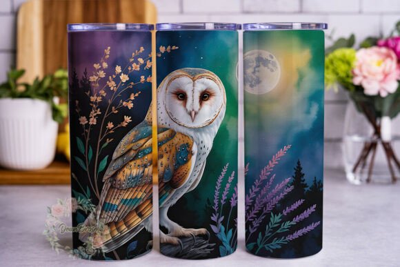 Barn Owl Floral Night 20oz Tumbler Wrap Review