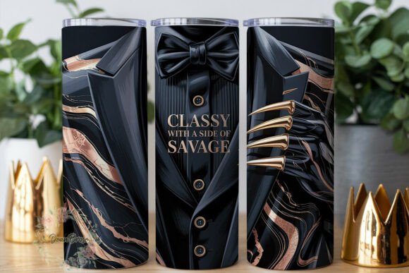 Black Gold Marble Suit Savage Tumbler: A Designer's Review