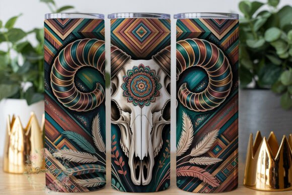 Boho Floral Skull 20oz Tumbler Wrap: A Designer's Review