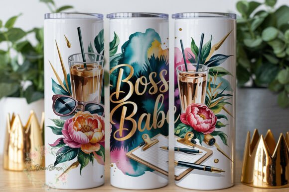 Boss Babe Floral 20oz Tumbler Wrap Review
