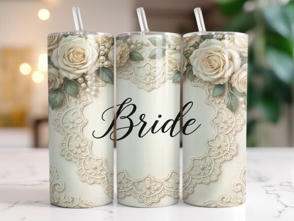 Bride Wedding Lace Pearl Tumbler Wrap Review