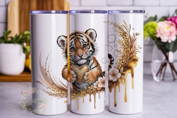 Cute Tiger Heart 20oz Tumbler Wrap: A Designer's Review
