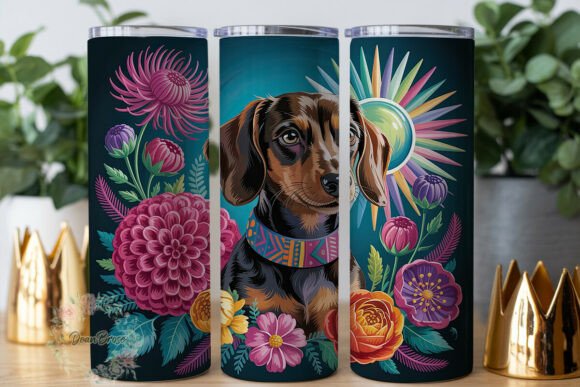 Dachshund Floral Burst 20oz Tumbler Wrap Review