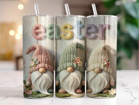 Easter Yarn Gnomes Pastel Spring Tumbler Review