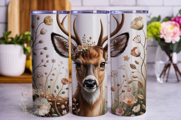 Ethereal Deer Floral 20oz Tumbler Wrap Review