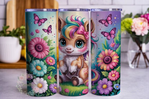 Fantasy Baby Horse Floral 20oz Tumbler Review