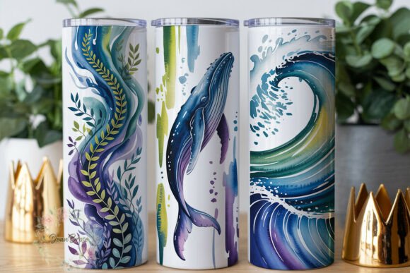 Ocean Whale Wave 20oz Tumbler Wrap: A Designer's Review