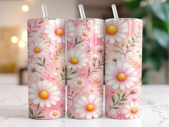 Pastel Daisy Flower Pink Tumbler Wrap: A Designer's Review