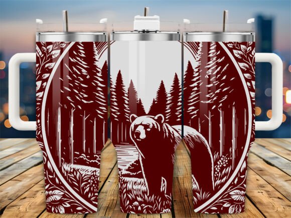 Pine Forest Mama Bear 40oz Tumbler Review