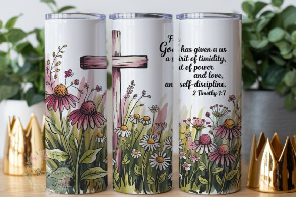 Pink Cross Floral 20oz Tumbler Wrap Review