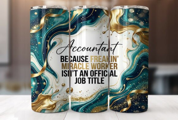 Review: Accountant Quote 20oz Tumbler Wrap PNG for Stitchers