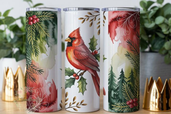 Review: Christmas Cardinal Forest 20oz Tumbler Design