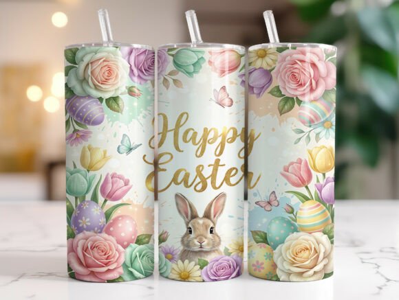 Review: Happy Easter 20oz Tumbler Wrap PNG for Crafters