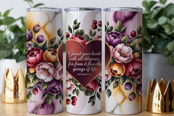 Review: Proverbs 4 23 Floral Tumbler Wrap for Embroidery