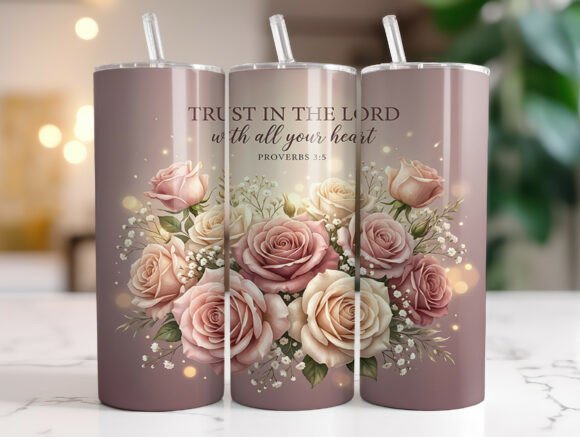 Review: Trust in the Lord Floral Tumbler Wrap for Embroidery