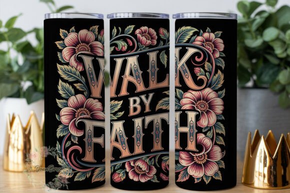 Review: Walk by Faith Floral 20oz Tumbler Wrap Design