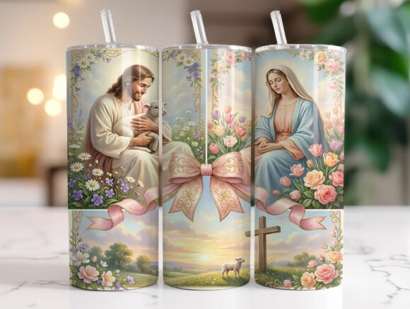 Reviewing the Christian Easter Jesus Tumbler Wrap Design