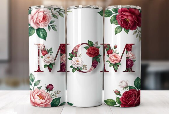 Reviewing the Elegant Red Pink MOM 20oz Tumbler Wrap