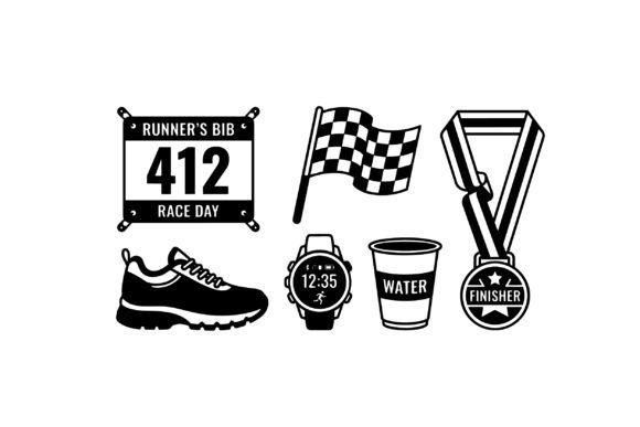 Running Race Icon Clipart SVG: A Designer's Review
