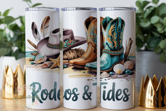 Rustic Beach Cowboy Boots Tumbler Wrap: A Designer's Review