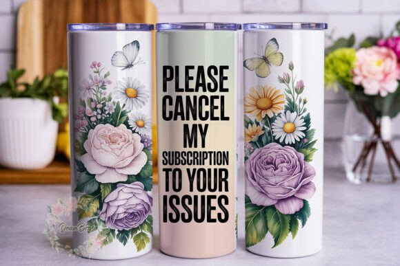 Sarcastic Floral Quote 20oz Tumbler Wrap Review