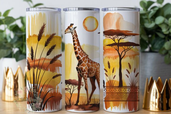 Savanna Giraffe Sunset 20oz Tumbler Wrap Review