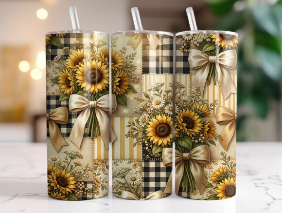 Sunflower Patchwork 20oz Tumbler Wrap Review