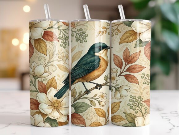 Vintage Bluebird Floral Garden: A Designer's Review