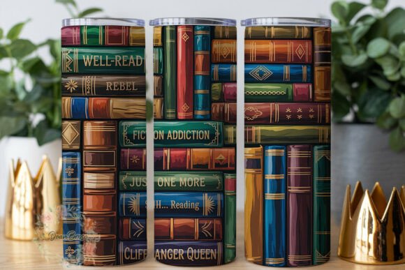 Vintage Bookshelf 20oz Tumbler Wrap Review