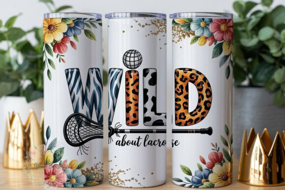 Wild About Lacrosse Tumbler Wrap PNG Review